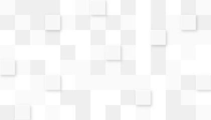 Gray white square geometric pattern background