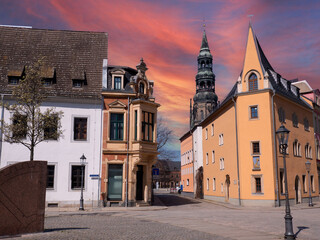 old town zwickau in saxony, east germany