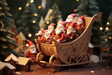 Santas on a Sleigh - Christmas Eve Celebration