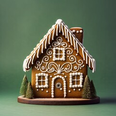 A Gingerbread House in Christmas Time