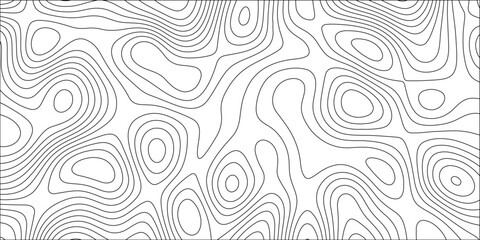 Contour map background. Geography scheme and terrain. Topography grid map. Stylized topographic contour map. Geographic line mountain relief. Abstract lines or wavy backdrop background.