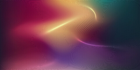Abstract Waving Particle Technology Background Design.