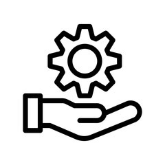 risk management line icon