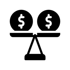 balance glyph icon