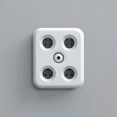 Universal Wall Outlet Ac Power Plug On White Background, Illustrations Images