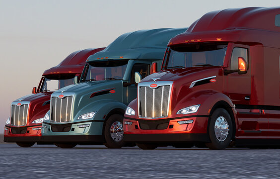peterbilt 579 sleeper cab tractor truck