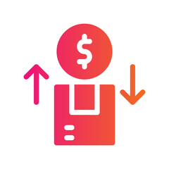 variable flat gradient icon