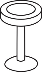 Bar Stool Doodle Illustration
