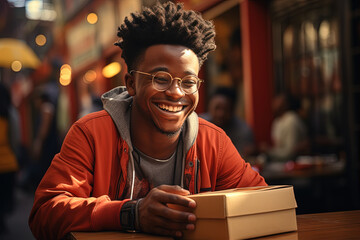 Radiant Smiles at the Cozy Cafe: An Evening of Warmth and Stories