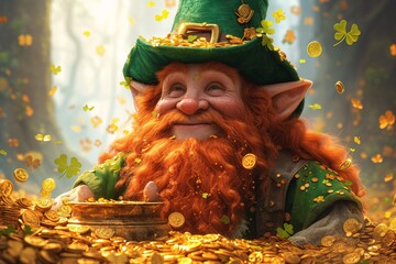 Leprechaun's Gold Rush: A St. Patrick's Day Celebration Generative AI