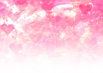 幻想的なピンクのハートの壁紙