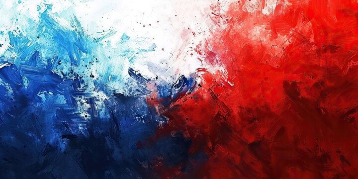 Campaign Trail: A Dynamic Blend of Red, White, and Blue in a Political Rally Background