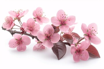 Pink Petals in Full Bloom: A Celebration of Spring's Delicate Beauty Generative AI