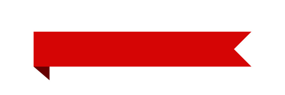 Red Banner Ribbon Strip. for Cards Flyers and Websites