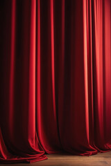 Red curtain backdrop