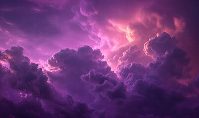 purple clouds in the sky, Generative AI 