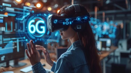 Exp&eacute;rience VR Futuriste avec 6G - Cyberpunk