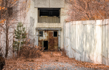 Fototapeta premium basement of an abandoned building in Chernobyl