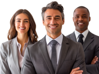 Buisness Team, Cooperating Team, friendly, marketmarker ceo seo,  Isolated on Transparent Background