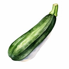zuccini watercolor
