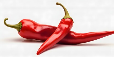 red hot chili pepper Hot pepper isolated on white red chili peppers - hot spices on white background

 