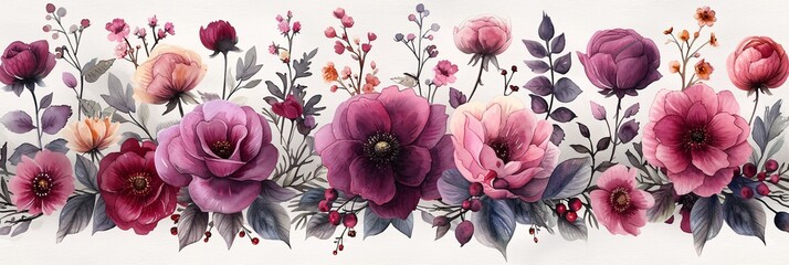 Flower Power: A Monthly Celebration of Nature's Beauty Generative AI - obrazy, fototapety, plakaty