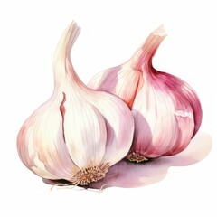 garlic watercolor