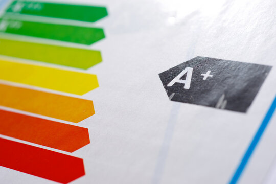 European Union label with energy efficiency - Powered by Adobe