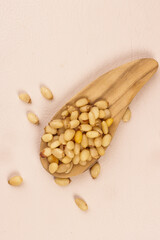 Roasted Pine Nuts in a Bowl.