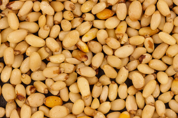 Roasted Pine Nuts in a Bowl.