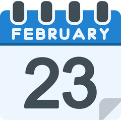 23 February Vector Icon Design