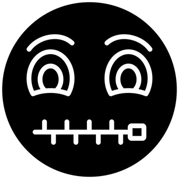 recommend clip art: Zipper Mouth Face Icon