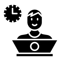 Non Stop Working Icon