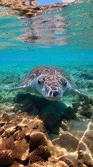 Fototapeta premium Underwater Fantasy world Beauty of creatures, Underwater Beauty, Fantasy World 