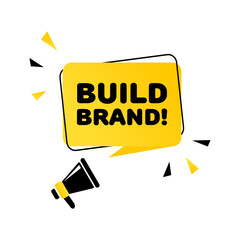 Build brand icon. Flat style. Vector icons