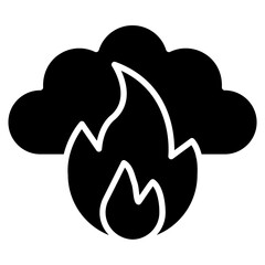 Fire Pollution Icon