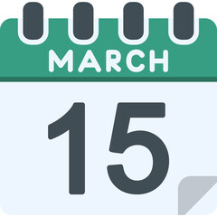 15 March Vector Icon Design
