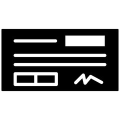 Cheque Payment Icon