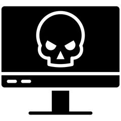 Computer Hacked Icon