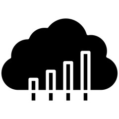 Cloud Stats Icon