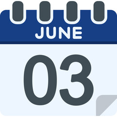 3 June Vector Icon Design