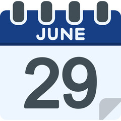 29 June Vector Icon Design