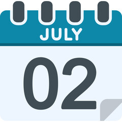 2 July Vector Icon Design