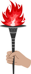 Torch - Symbol of the Olympic flame.
