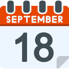 18 September Vector Icon Design