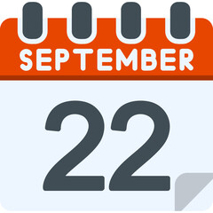 22 September Vector Icon Design