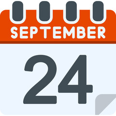24 September Vector Icon Design