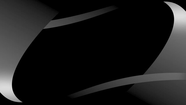 Ribbon intro smooth animation with gradient background visual effect motion graphics shape symmetry colour black grey