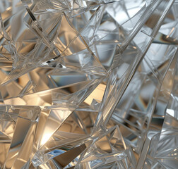 Abstract crystal structure, geometric
