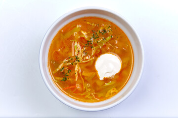 cabbage soup with sour cream